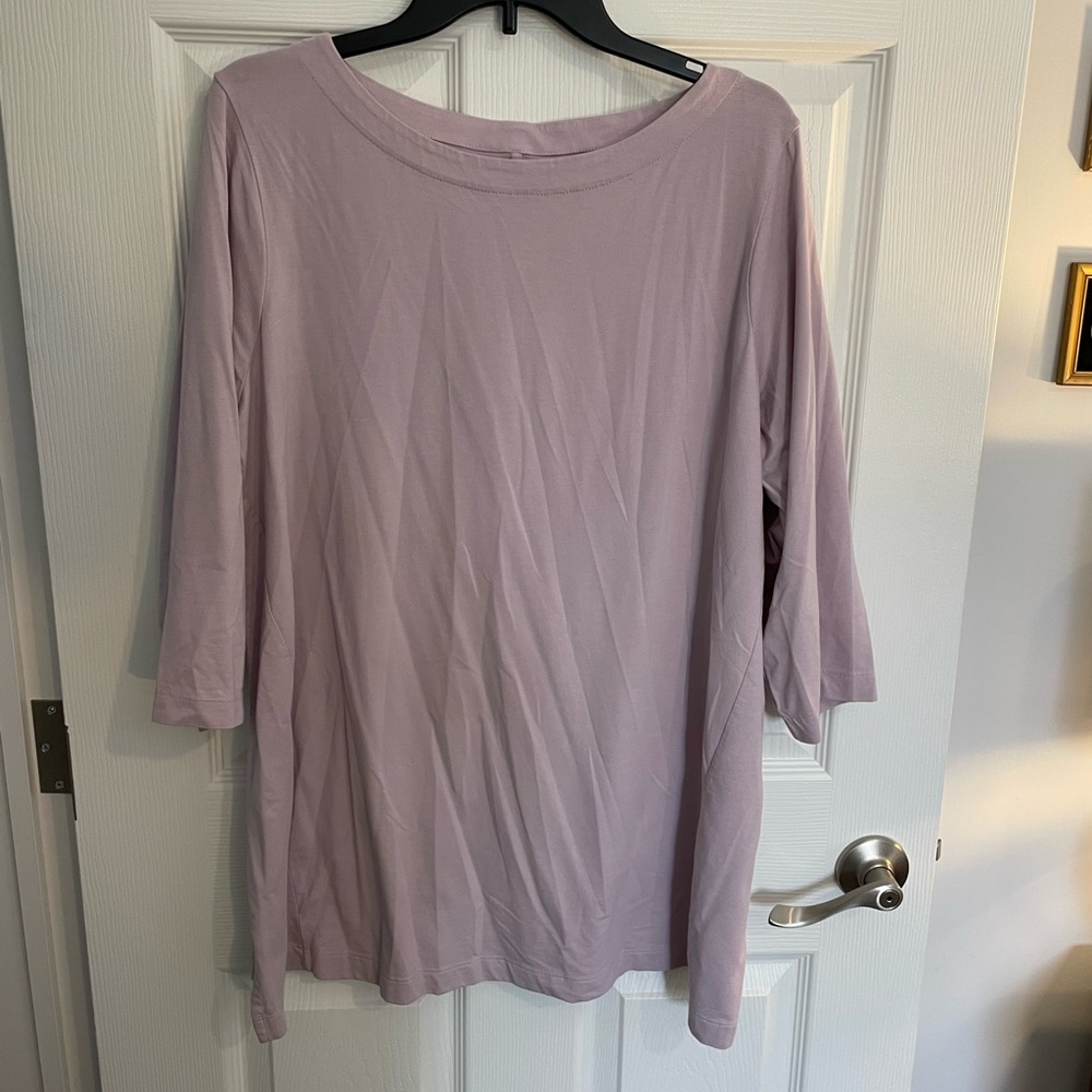 J Jill Luxe Supima 3/4 Sleeve Tunic